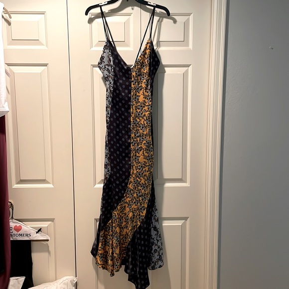 Topshop Patterned Slip Dress - Picture 1 of 4